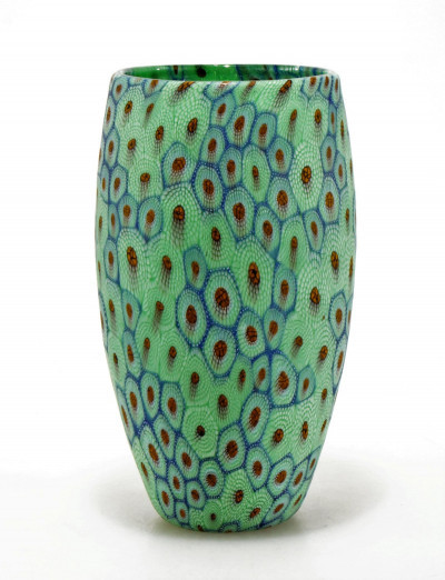 Image for Lot Attr. Vittorio Ferro - Millefiori Glass Vase