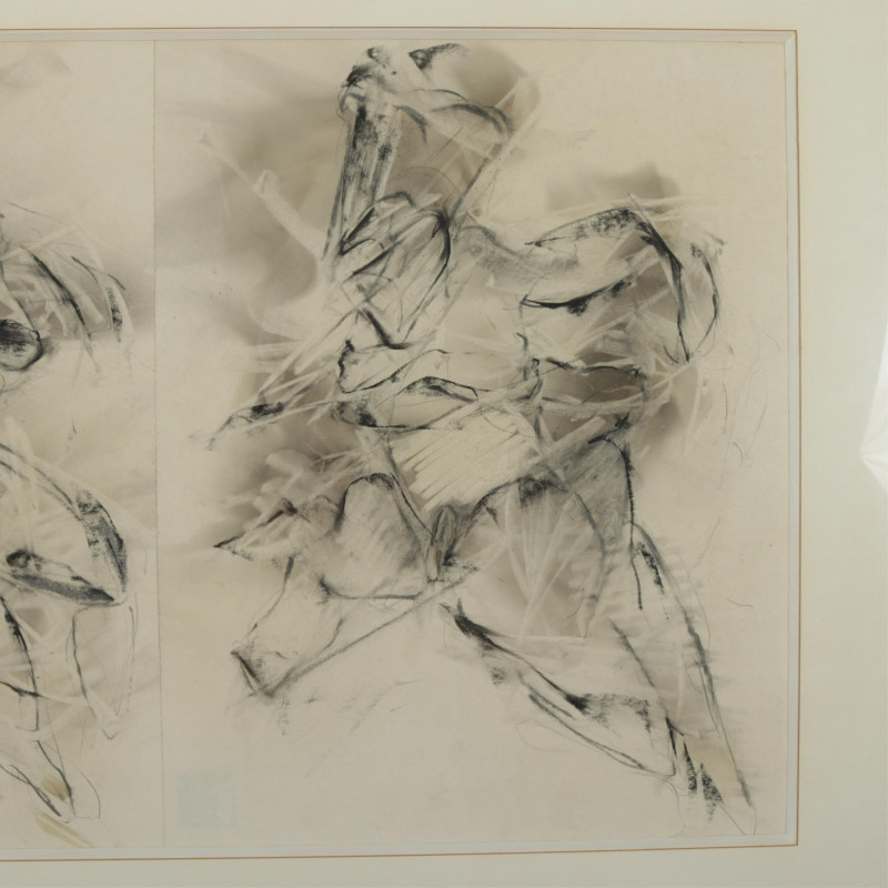 Andrew Hart Adler  Abstract Figural Triptych