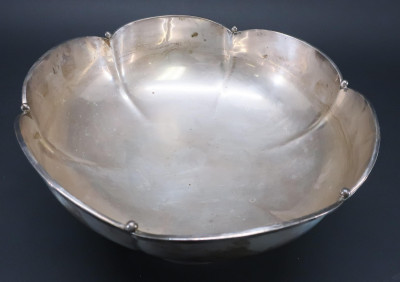 Image for Lot Sterling Silver Bowl on Open Work Pedestal