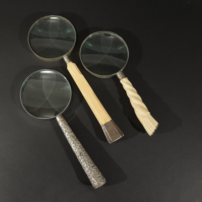 Image 1 of lot 3 Victorian Silver Mounted Magnifying Glass