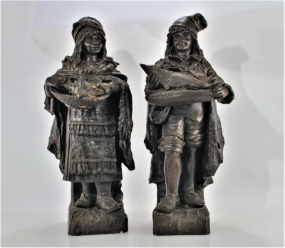 Image for Lot "The Fish" and "The Loaves" Composition Statues