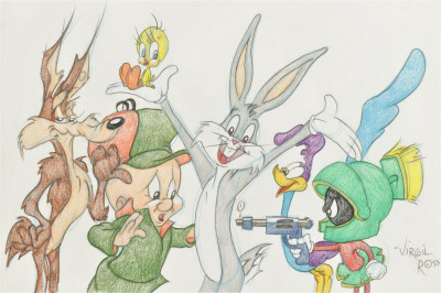 Image for Lot VIRGIL ROSS - BUGS & FRIENDS - DRAWING