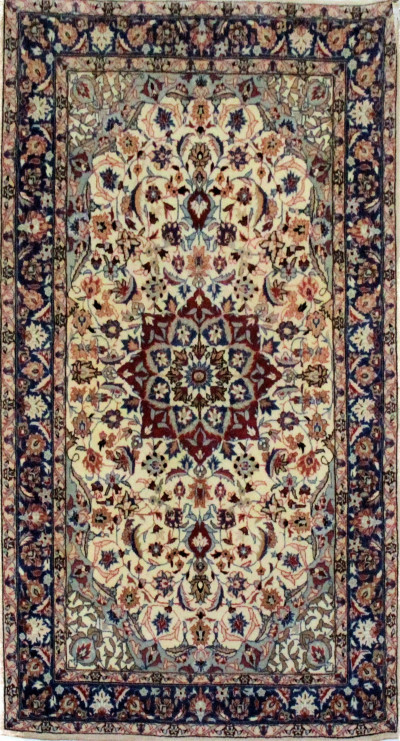 Image for Lot Indian Tabriz Vintage Rug 3-1 x 5-2