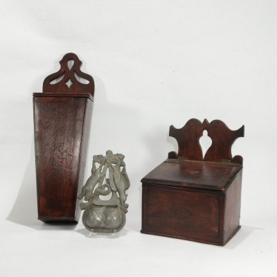 Image for Lot 3 Wood/Pewter Fireplace Accessories