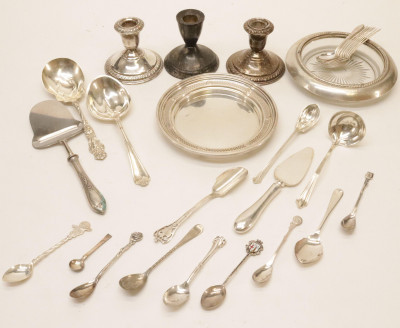Image for Lot Assorted Sterling Serving Items  Plated Spoons