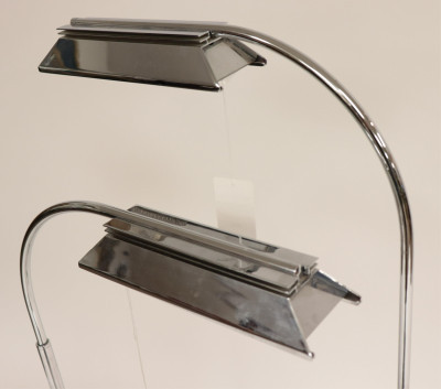 Image 3 of lot 3 Jon Norman Casella Polished Chrome Floor Lamps