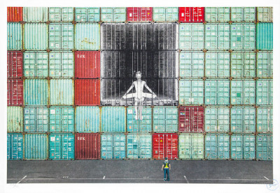 JR  In the container wall Le Havre France 2014