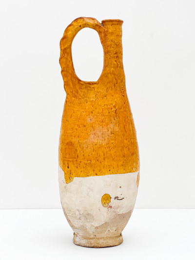 Title Chinese Amber Glazed Ceramic Flask / Artist