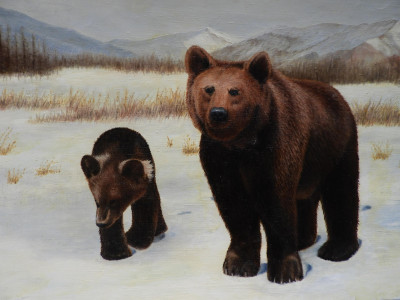 Image for Lot Gerry Dvorak - Brown Bear & Cub