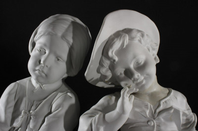 Image 3 of lot 4 Continental Bisque Figures of Children