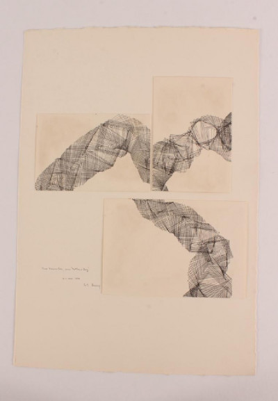 Pol Bury - 3 ink drawings 1980