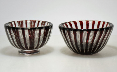 Image for Lot Edvin Ohrstrom for Orrefors - Two Ariel Bowls