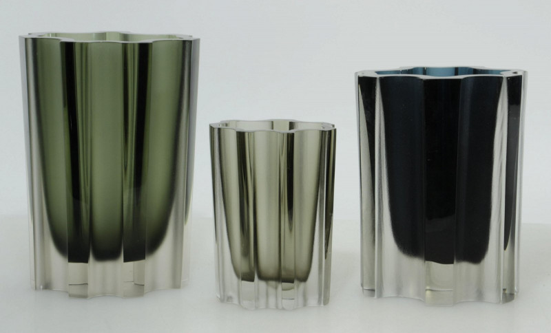 Image 1 of lot 3 Tapio Wirkkala Colored Glass Vases