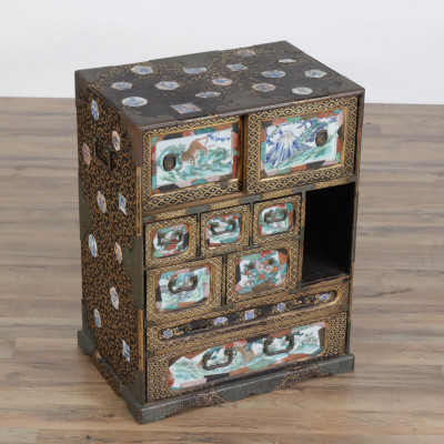Image 2 of lot 19th C. Japanese Meiji Period Chest of Drawers