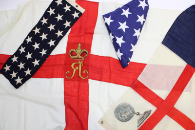 Image 1 of lot 4 American Flags, Colonial &amp; 48 Star