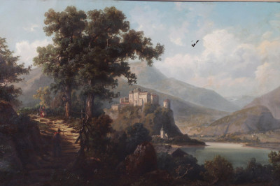 Image for Lot Chateau de Chillon, O/C, signed G Durr