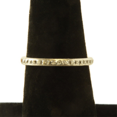 Image for Lot Diamond and Platinum Eternity Band