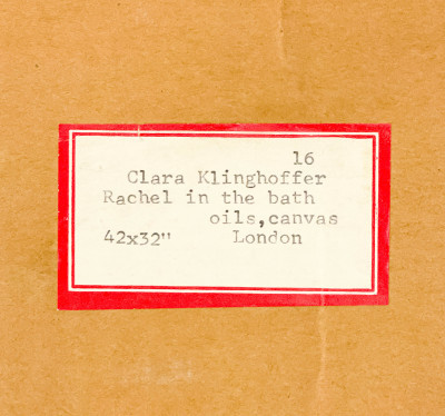 Clara Klinghoffer - Rachel in the Bath