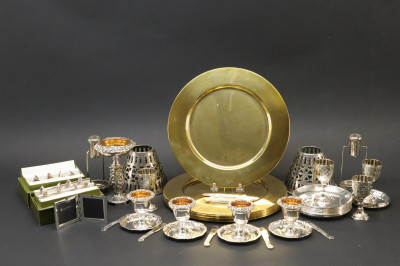 Image for Lot Mostly Christofle Tabletop Items