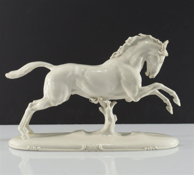 Image for Lot Theodore Karner Nymphenburg Porcelain Horse