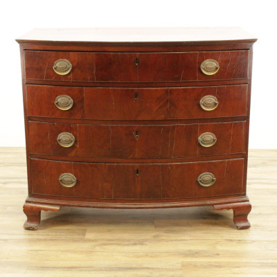 Image for Lot American Chippendale Bow Front Chest