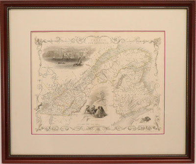 Map East Canada and New Brunswick, J.Rapkin