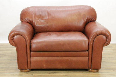 Image for Lot American Leather Upholstered Loveseat