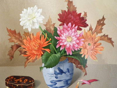Image for Lot Joan B. N. Van Gent - Chrysanthemum Still Life I