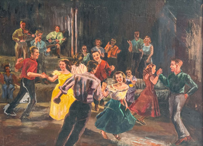 Image for Lot Unknown Artist - Untitled (Square Dance)