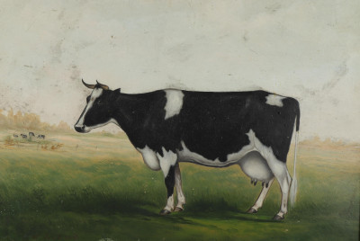 Image for Lot W Van Zandt  Black  White Cow 1892