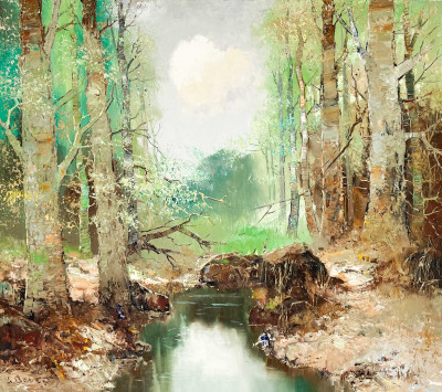 Image for Lot Willi Bauer - Forest Stream