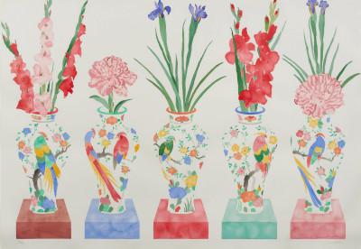 Harry Soviak - Untitled (Five flower vases)