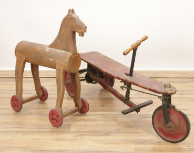 Title Folk Art RowCycle  Horse / Artist