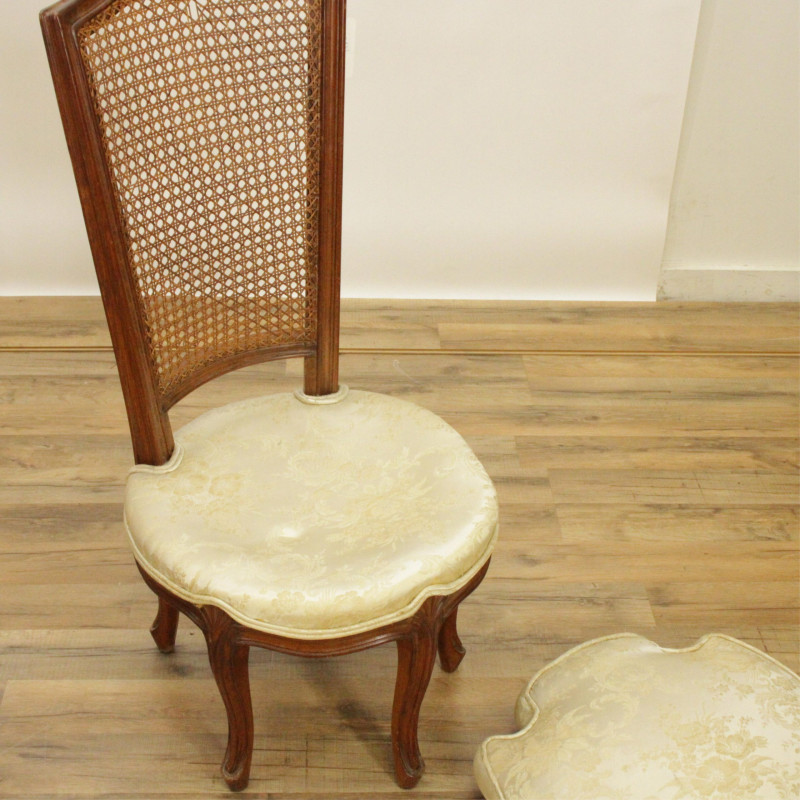 Image 2 of lot 3 French Provincial Beechwood Side Chairs
