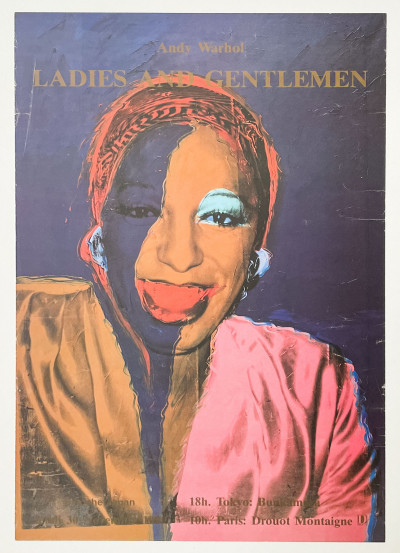 Andy Warhol  - Ladies and Gentlemen Exhibition Poster (Portrait of Wilhelmina Ross)