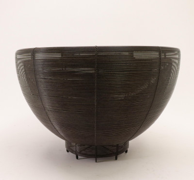 Image for Lot Sculptural Metal Wire Bowl