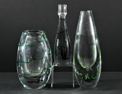 Image for Lot Vicke Lindstrand for Kosta - Vases, Candlestick