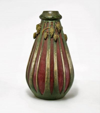 Image for Lot Paul Dachsel - Pine Tree Vase, E. 20th C.