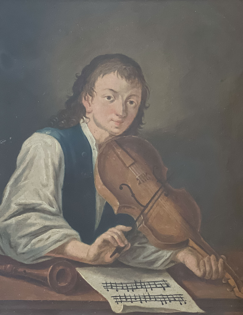 Continental School - Two Portraits of Musicians