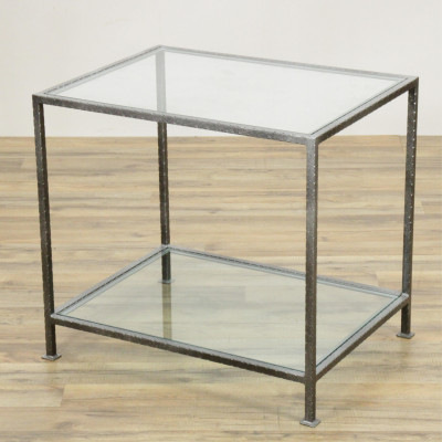 Image for Lot Contemporary Metal End Table