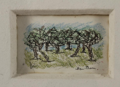 Ben Zion - Study of trees, drawing
