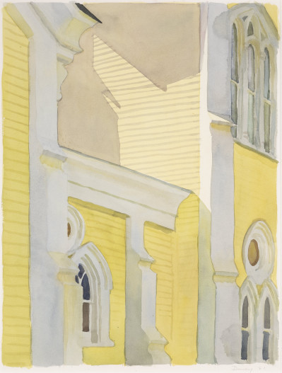 Title David Dewey - Yellow Church Windows (1981) / Artist