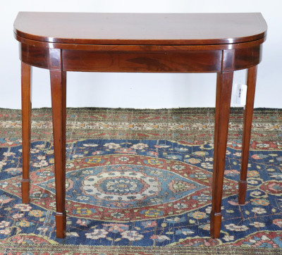 Image for Lot Federal Inlaid Mahogany Games Table, E 19th C.