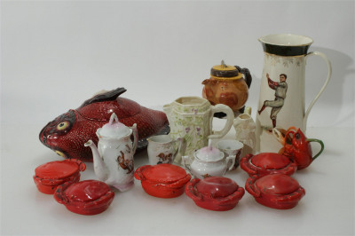 Image for Lot 16 Pcs. Ceramic & Porcelain Grouping