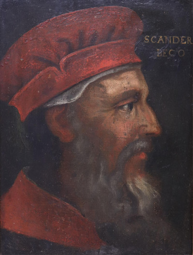Portrait of Kastrioti/Skanderberg 16th C Italian