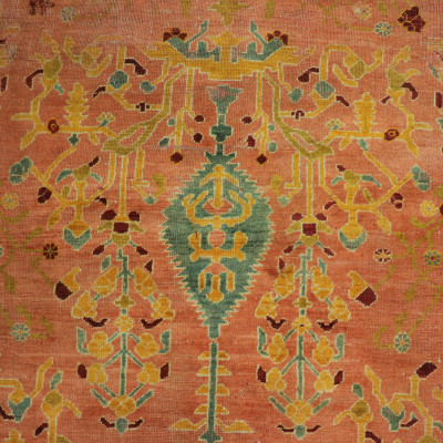Image for Lot Antique Oushak Carpet - 10 x 13
