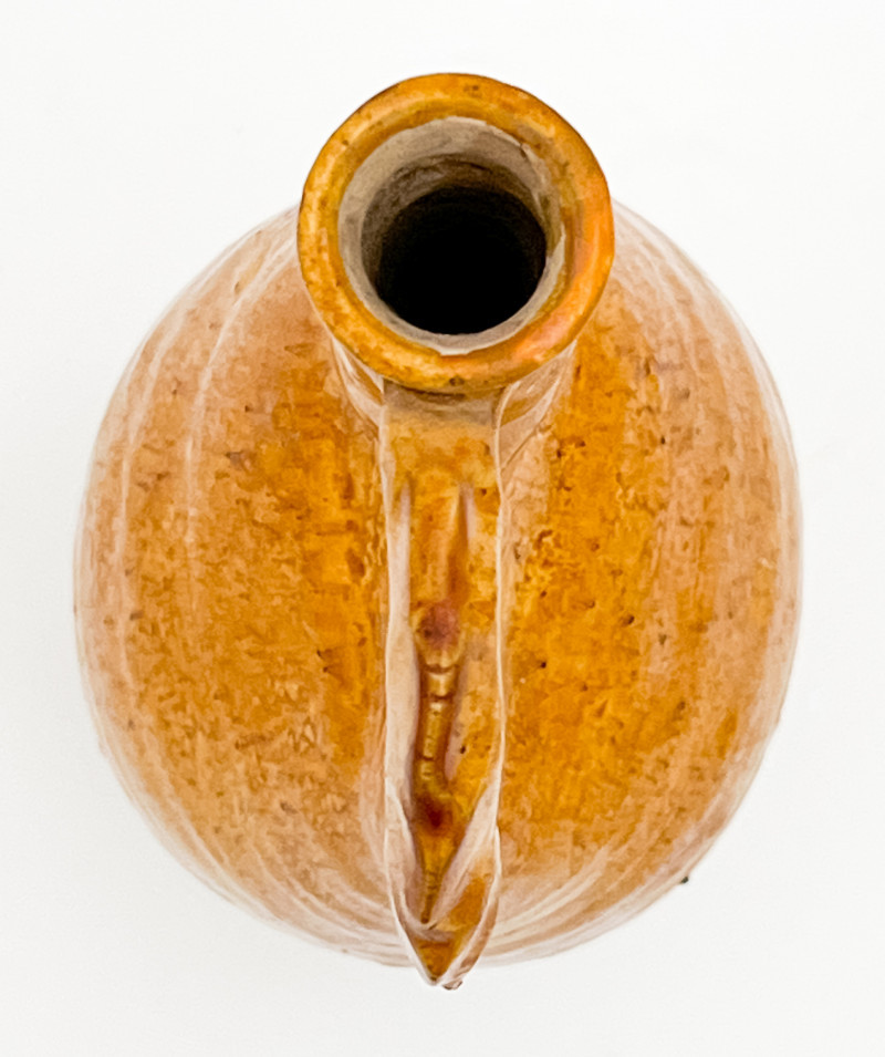 Chinese Amber Glazed Ceramic Flask
