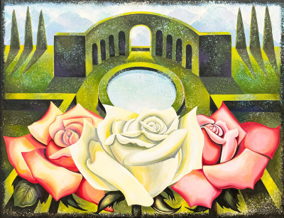 Title Lowell Nesbitt - Rose Garden / Artist