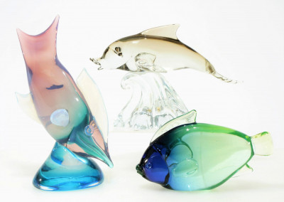 Image for Lot Group of Murano Glass Fish