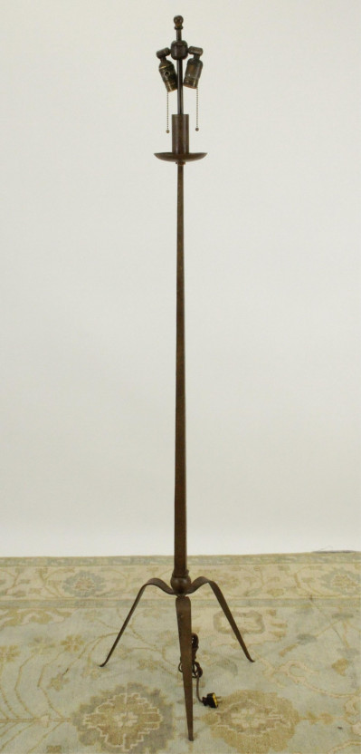 Title Gold Wash Iron & Fabric Floor Lamp, Jacques Grange / Artist